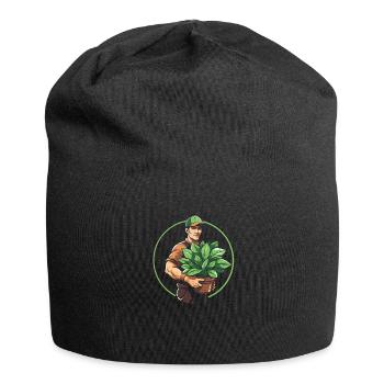 Jardinier amateur jardin maman - Bonnet en jersey - noir - Devant