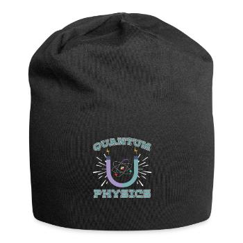 Physik Phyiker Reaktion Quantenphysik - Jersey-Beanie - Schwarz - Vorne