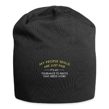 My People Skills Are Just Fine - Jersey Beanie - black - Front