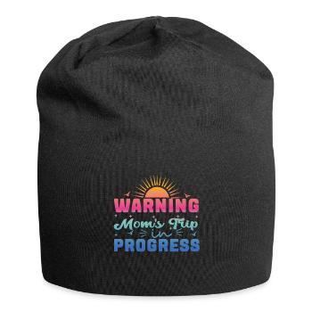 Avertissement mamans Trip In Progress - Bonnet en jersey - noir - Devant