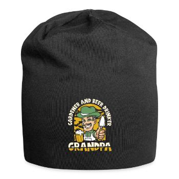 Hobby Gardener Garden Funny Garden Beer - Jersey Beanie - black - Front