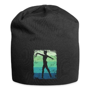 Ballet Dancer Vintage Man Ballerino - Jersey Beanie - black - Front