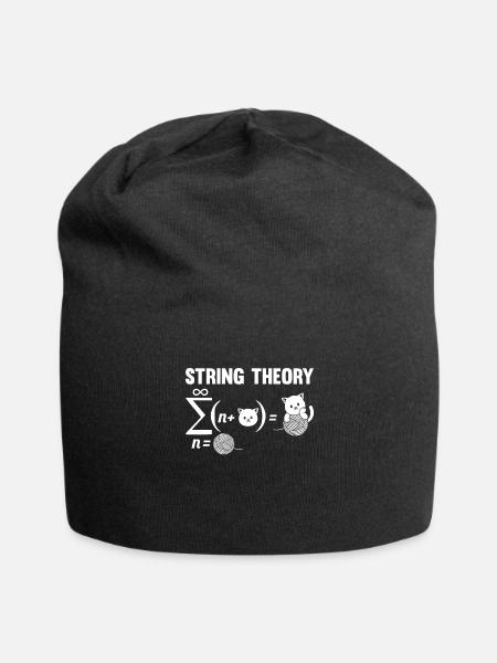 Physique Physiciens Physique quantique Théorie des cordes - Bonnet en jersey - noir