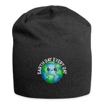 Tag der Erde: Alltägliches Umweltbewusstsein - Jersey-Beanie - Schwarz - Vorne