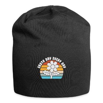 Tag der Erde: Alltägliches Umweltbewusstsein - Jersey-Beanie - Schwarz - Vorne