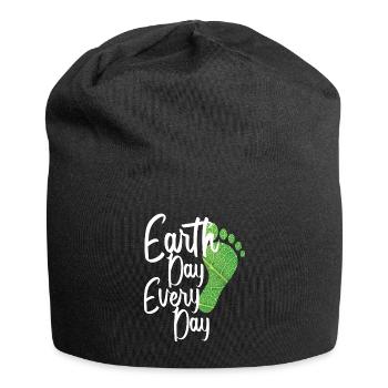 Sensibilisation quotidienne à l’environnement du Jour de la Terre - Bonnet en jersey - noir - Devant