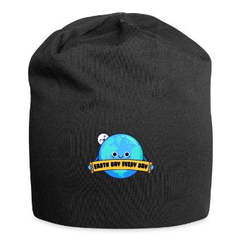 Tag der Erde: Alltägliches Umweltbewusstsein - Jersey-Beanie - Schwarz - Vorne