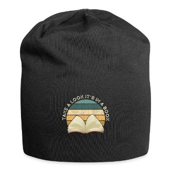 Jetez un coup d’œil C’est dans un rat de bibliothèque de lecture de livre - Bonnet en jersey - noir - Devant