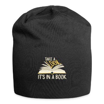 Jetez un coup d’œil C’est dans un rat de bibliothèque de lecture de livre - Bonnet en jersey - noir - Devant