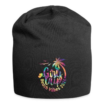 Girl Weekend Girls Trip Beach Vibes 2024 - Jersey Beanie - black - Front