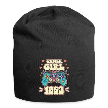 Fille Geek Niveau 70 Anniversaire Gamer 70 Ans - Bonnet en jersey - noir - Devant