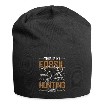 Das ist mein Fossilien Jagd Shirt Paläontologie - Jersey-Beanie - Schwarz - Vorne