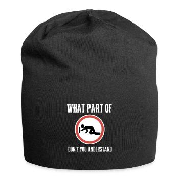 This job makes me drink - Jersey Beanie - black - Front