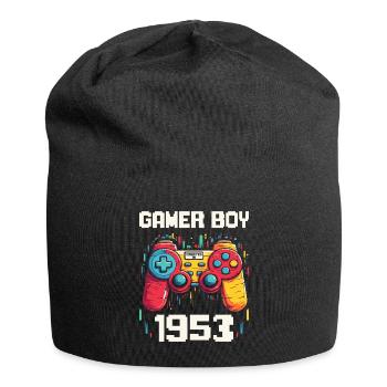Homme Geek Niveau 70 Anniversaire Gamer 70 Ans - Bonnet en jersey - noir - Devant