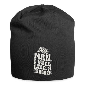 Man I Feel like a Teacher - Jersey Beanie - black - Front