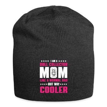 Maman collectionneuse de poupées - Bonnet en jersey - charbon - Devant