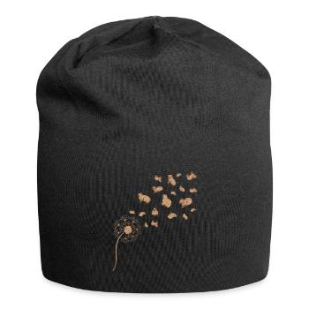 Cadeau amoureux des animaux pissenlit capybara - Bonnet en jersey - noir - Devant