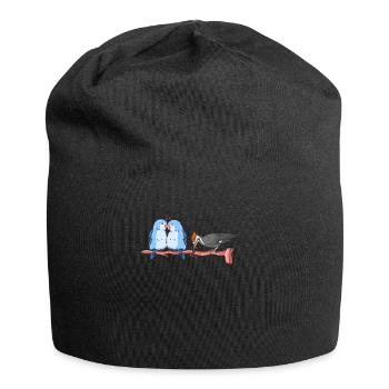 Funny Bird Watcher Birding Watching - Jersey Beanie - black - Front