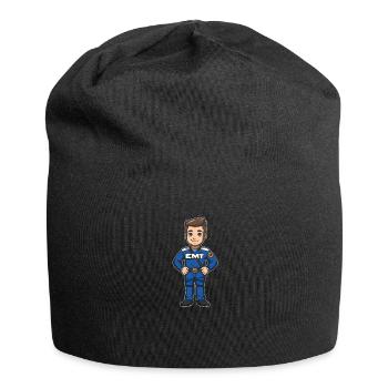 Rettungsdienst Sanitäter Rettungssanitäter - Jersey-Beanie - Schwarz - Vorne