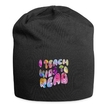 J’apprends aux enfants à lire les professeurs de sciences Lecture - Bonnet en jersey - noir - Devant