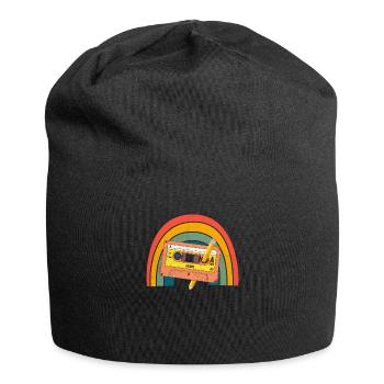 80's Cassette Tape 1990s Pencil Winding Cassette - Jersey Beanie - black - Front