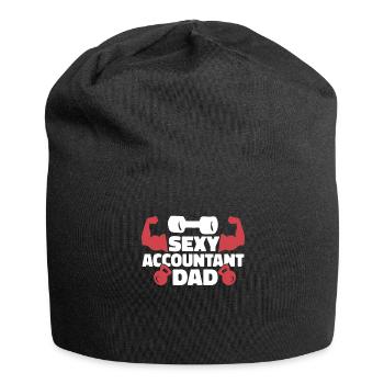 Comptable Conseiller fiscal Papa Sexy Comptable - Bonnet en jersey - noir - Devant