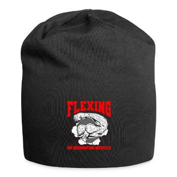 Buchhalter Steuerberater Muskel - Jersey-Beanie - Schwarz - Vorne
