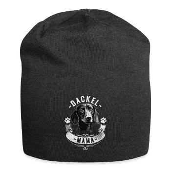 Dackel Mama - Jersey-Beanie - Anthrazit - Vorne