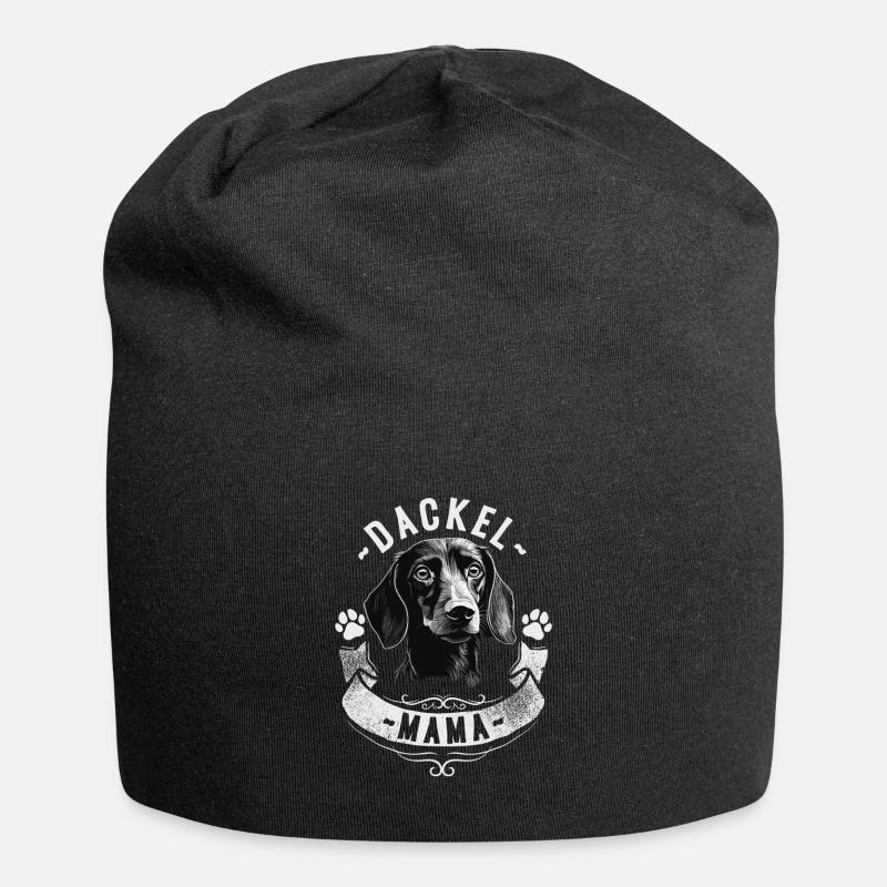 Teckel Maman - Bonnet en jersey - noir