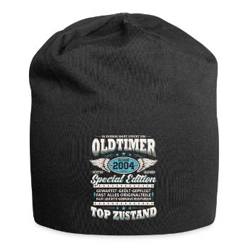 Oldtimer Baujahr 2004 Jahrgang Geburtstag Geschenk - Jersey-Beanie - Schwarz - Vorne