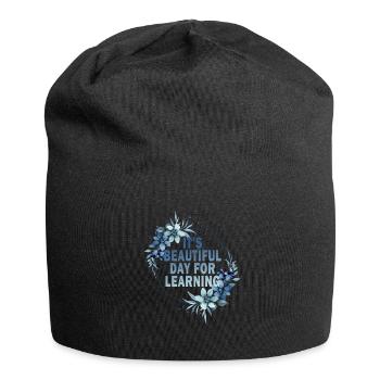 It's A Beautiful Day For Learning - Jersey Beanie - black - Front