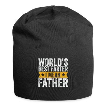 World's Best Farter I Mean Father - Jersey Beanie - black - Front