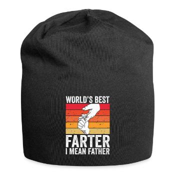 World's Best Farter I Mean Father - Jersey Beanie - black - Front