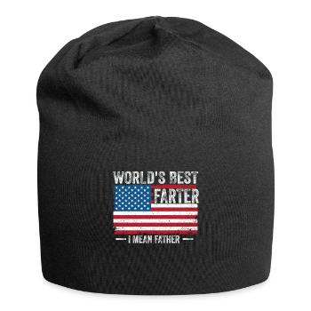 World's Best Farter I Mean Father - Jersey Beanie - black - Front