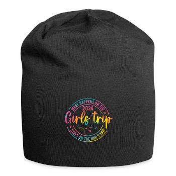 What Happens On The Girls Trip 2024 - Jersey Beanie - black - Front