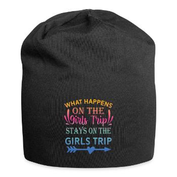Que se passe-t-il lors du voyage des filles - Bonnet en jersey - noir - Devant