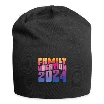Family Trip 2024 Family Vacation - Jersey Beanie - black - Front