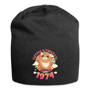 Femme Vintage Magnifique 1974 50 Ans Anniversaire - Bonnet en jersey - noir - Devant