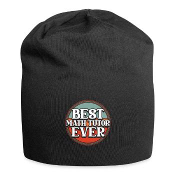 Professeur de mathématiques Professeur de mathématiques Tuteur de mathématiques - Bonnet en jersey - noir - Devant