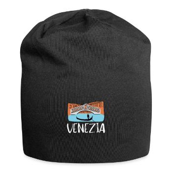 Venice Gondola Italy Venezia - Jersey Beanie - black - Front