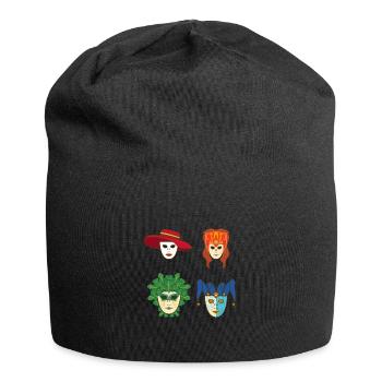 Venice Gondola Italy Venezia - Jersey Beanie - black - Front