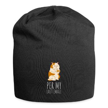 Bureau sarcastique - Par mon dernier e-mail - Bonnet en jersey - noir - Devant