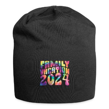 Family Trip 2024 Family Vacation - Jersey Beanie - black - Front