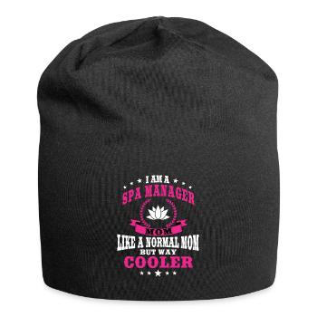 Lustige Spa Managerin Mama - Jersey-Beanie - Schwarz - Vorne