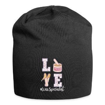 Spécialiste de l’épilation à la cire Saint-Valentin - Bonnet en jersey - noir - Devant
