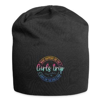 What Happens On The Girls Trip - Jersey Beanie - black - Front
