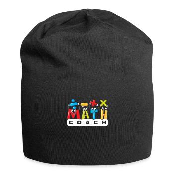 Professeur de mathématiques Professeur de mathématiques Tuteur de mathématiques - Bonnet en jersey - noir - Devant