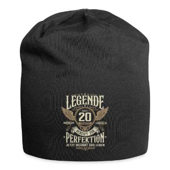 20. Geburtstag - Lebende Legende seit 20 Jahren - Jersey-Beanie - Schwarz - Vorne