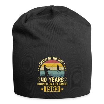 Fisherman's Birthday 1983 40 Years Anniversary - Jersey Beanie - black - Front