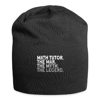 Math Teacher Math Teacher Funny - Jersey Beanie - black - Front